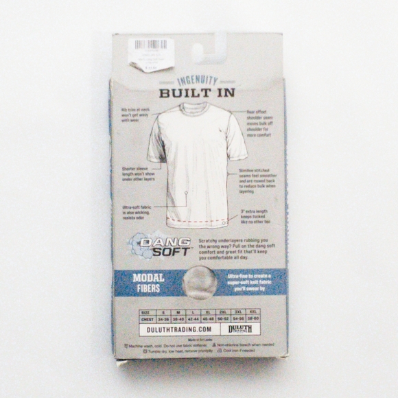 Duluth Trading (2) Dang Soft Crew Undershirts - Picture 4 of 5
